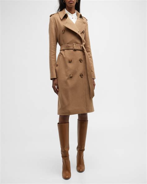 burberry cashmere kensington trench coat.